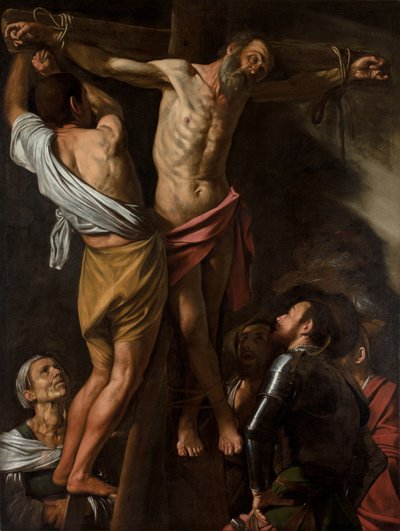 The Crucifixion of Saint Andrew, 1600s by Michelangelo Caravaggio