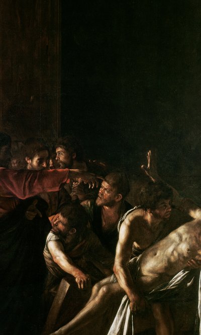 Resurrection of Lazarus (detail) by Michelangelo Merisi Caravaggio