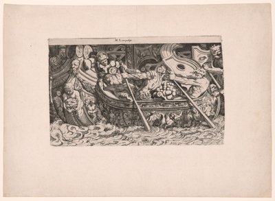A Naval Battle by Michele Lucchese