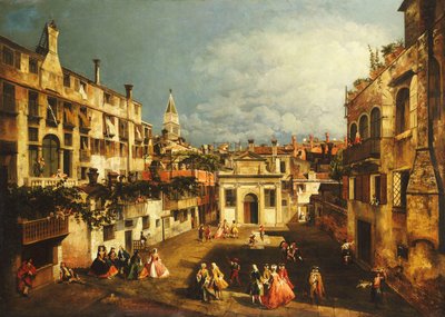 The Campo San Gallo, Venice by Michele Marieschi