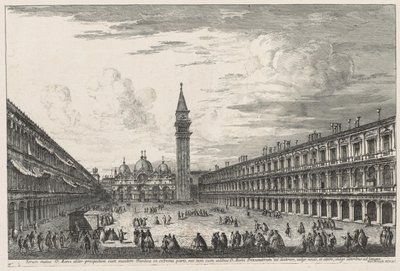 Views of Venice: Piazzo S. Marco, 1741 by Michele Marieschi