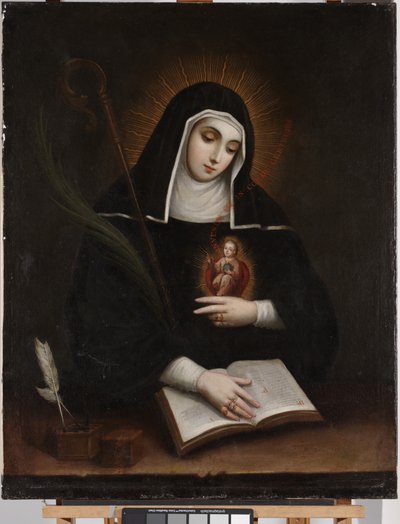 Saint Gertrude by Miguel Cabrera
