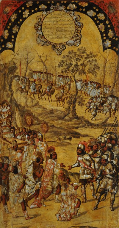 The Conquest of Mexico, Plate VIII by Miguel Gonzales
