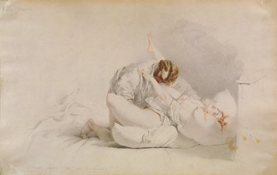 Erotic Scene by Mihaly von Zichy