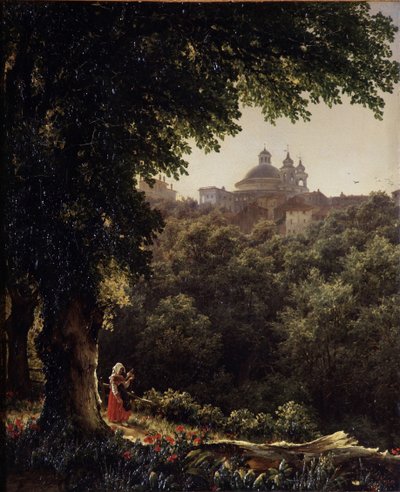 Ariccia near Rome by Mikhail Ivanovich Lebedev