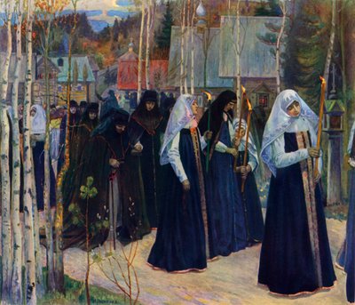 After Taking The Veil, 1898, 1965 by Mikhail Nesterov