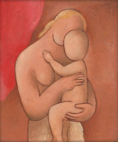 Mother and Baby, c.1934 by Mikulas Galanda