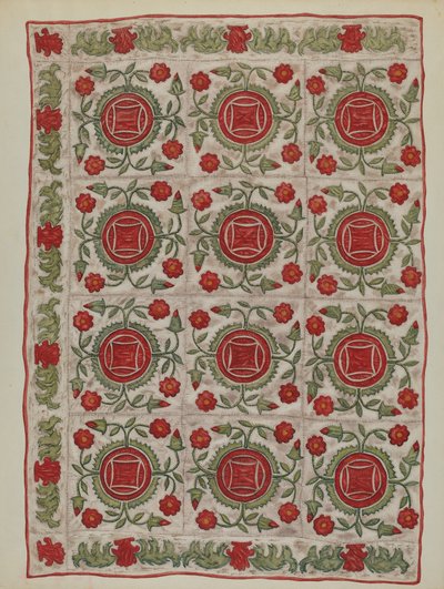 Applique Quilt by Mildred E. Bent