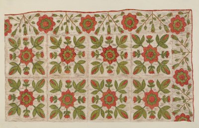 Appliqued Quilt by Mildred E. Bent