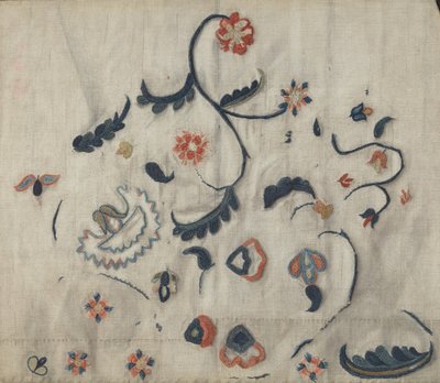Embroidered Petticoat (Detail) by Mildred E. Bent