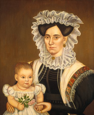 Aphia Salisbury Rich and Baby Edward by Milton W. Hopkins