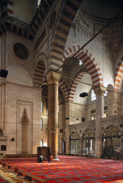 Interior of the Suleymaniye Mosque by Mimar Sinan