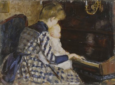 At the Piano by Mina Carlson Bredberg