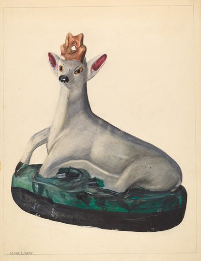 Deer Figurine by Mina Lowry