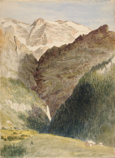 Glacier and Falls by Miner Kilbourne Kellogg