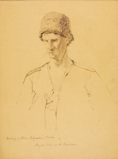 Head of a Blind Bulgarian Fiddler by Miner Kilbourne Kellogg