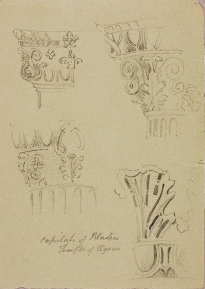 Temple of Azani, Capitals of Pilasters by Miner Kilbourne Kellogg