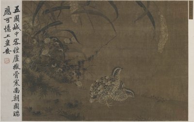 Quail and Millet by Ming Dynasty Chinese School