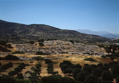 Minoan Art: Site of the Ancient Gournia City by Minoan