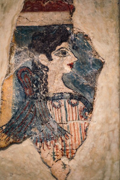 Camp-Stool Fresco by Minoan