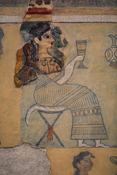 Camp-Stool Fresco by Minoan