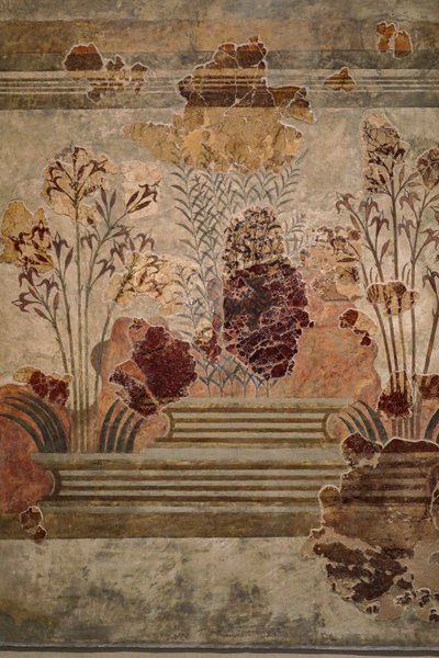 Panel of the "Lily Frescoes" by Minoan