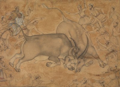 Buffaloes in Combat by Miskin.