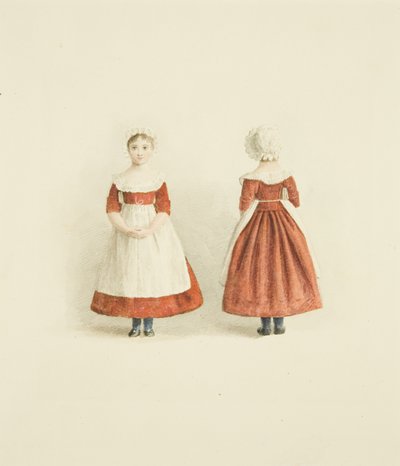 Costume of the Red Maids by Miss Eden
