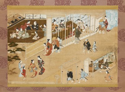 Yoshiwara pleasure quarters, c1670-c1685 by Miyagawa Chōshun