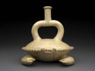 Crab Effigy Vessel by Moche Moche