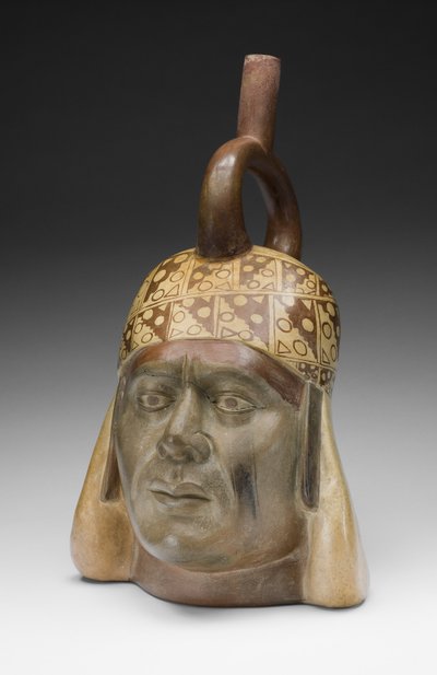 Portrait Vessel of a Ruler by Moche Moche
