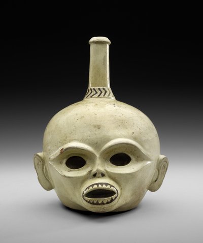 Skull Vessel by Moche Moche