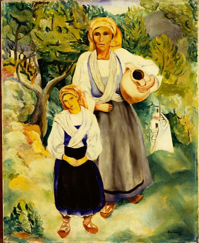 Italian Peasants by Moise Kisling