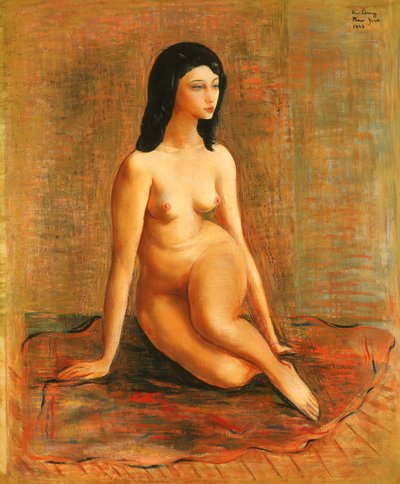 Nude Sitting by Moise Kisling
