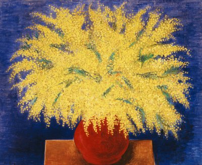 Vase of Mimosas by Moise Kisling
