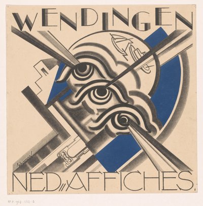 Cover Design for: Wendingen, 1931 by Mommie Schwarz