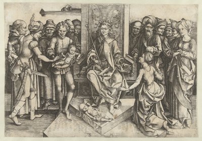 Judgment of Solomon by Monogrammist BM