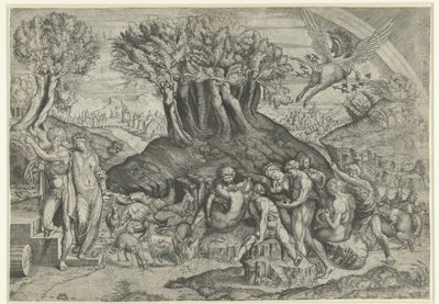Mount Parnassus Dedicated to Apollo and the Muses by Monogrammist HFE