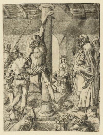 Martyrdom of Saint Sebastian by Monogrammist LH (Nederlanden)