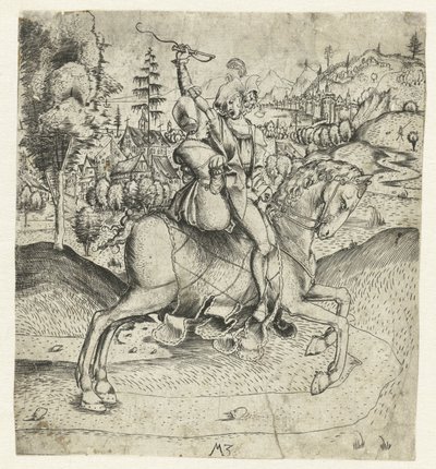 The Riding Couple by Monogrammist MZ