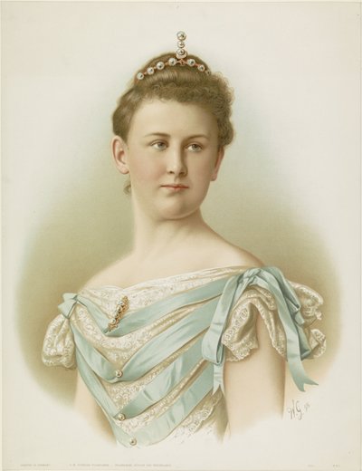 Portrait of Wilhelmina, Queen of the Netherlands by Monogrammist WG