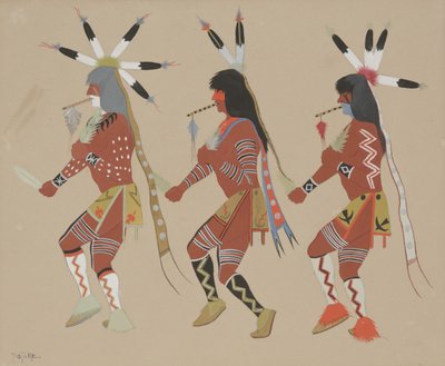 Indian Ceremonial by Monroe Tsatoke