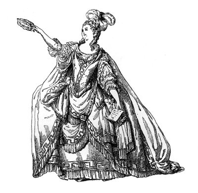 Costume from the French Theatre, 1885 by Moreau