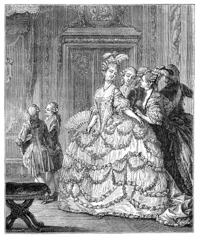 The Queen at the Palace by Moreau