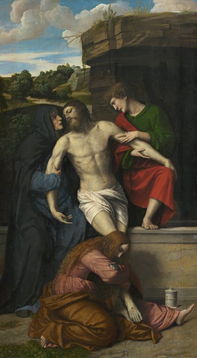 Pietà, 1520s by Moretto da Brescia