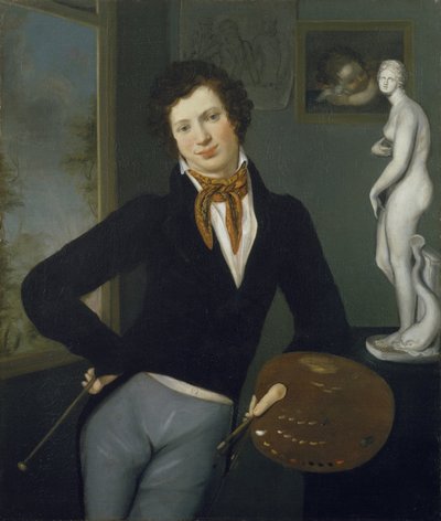 Self-Portrait, 1815-1816 by Moritz Daniel Oppenheim