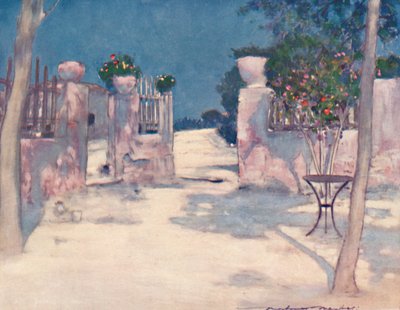 A Garden, Athens by Mortimer L Menpes