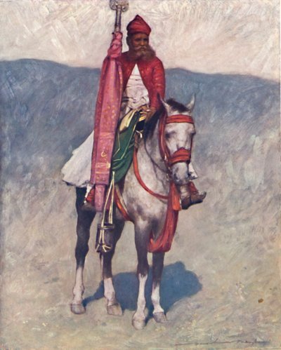 A Jaipur Horseman, 1903 by Mortimer L Menpes