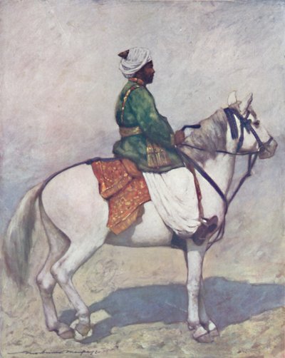 A Paithan Horseman by Mortimer L Menpes