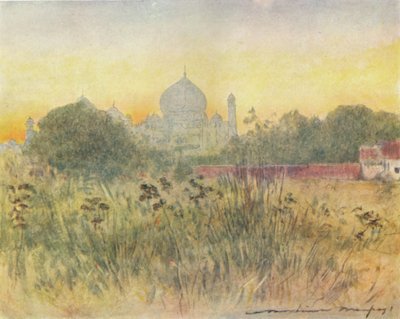 The Taj Mahal, Agra by Mortimer Ludington Menpes